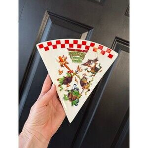 Nickelodeon TEENAGE MUTANT NINJA TURTLES Pizza Slice Shaped Plate 2023
